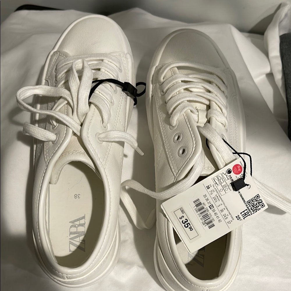 Zara White Sneakers